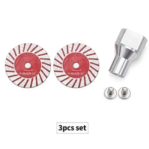 YXOK 3PCS 1.57"(40MM) Diamond Saw Blades forGranite, Marble, Sandstone, Tombstone & Stone - AngleGrinder Tool for Carving, Lettering in Masonry & DIYSummerVibes
