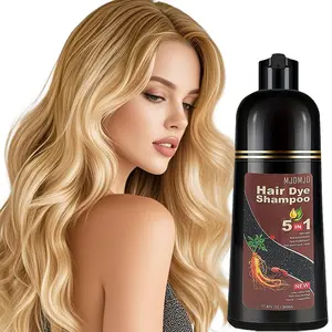 Blonde Brown Hair Dye Shampoo 5-in-1 – Safe & Natural Color Shampoo for Women & Men, Covers Gray Hair, Nourishing Champú Para Canas, 16.9 Fl Oz Haircare
