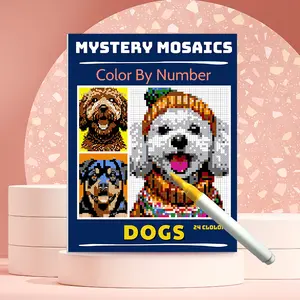 Mystical Mosaic Coloring Book for Adults, Digital Color by Number Art Therapy, Mindful Coloring, Stress Relief Adult Activity Book, Unique Gift Idea, Art Supplies