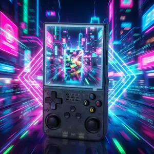 K40max Retro Handheld Gaming Console, 4 Inch HD Color Screen, Portable Rechargeable Long-Lasting, Smooth Control Joystick, Ergonomic Grip Design