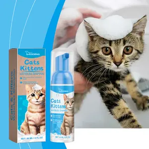 Cat Grooming Mousse - Gentle, Non-Irritating Cat Cleanser, Shampoo Alternative for Feline Grooming
