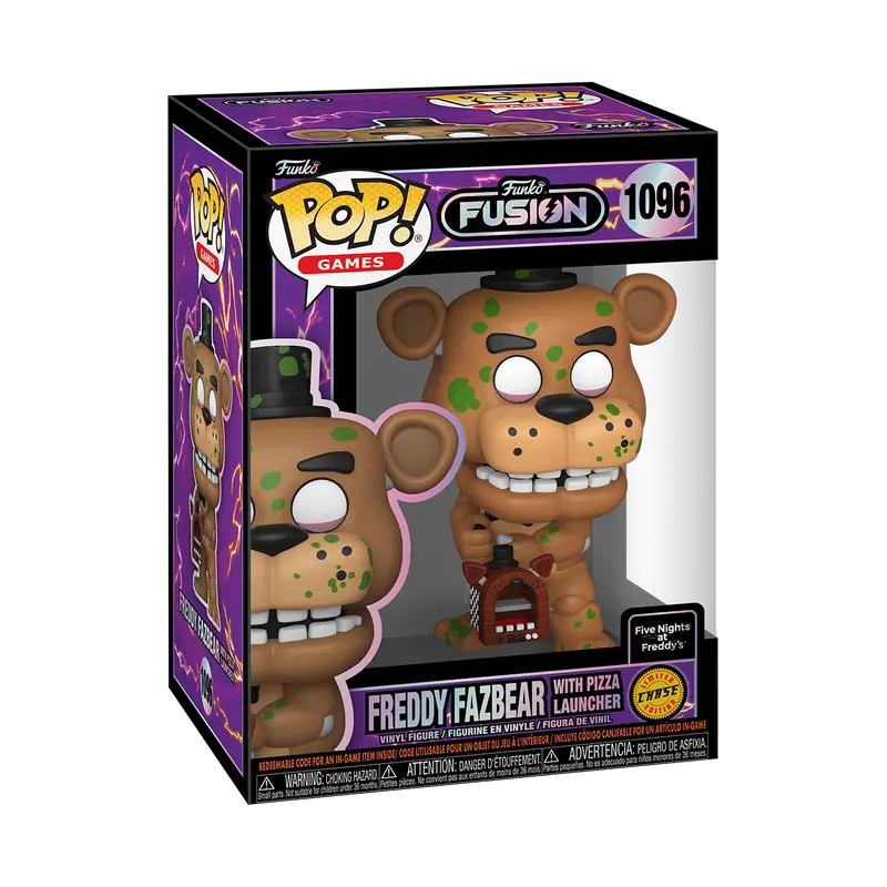 Funko Fusion S3 - Freddy Fazbear with Pizza Launcher (Zombie) (Chase) #1096 Collectible Pop Vinyl Figure