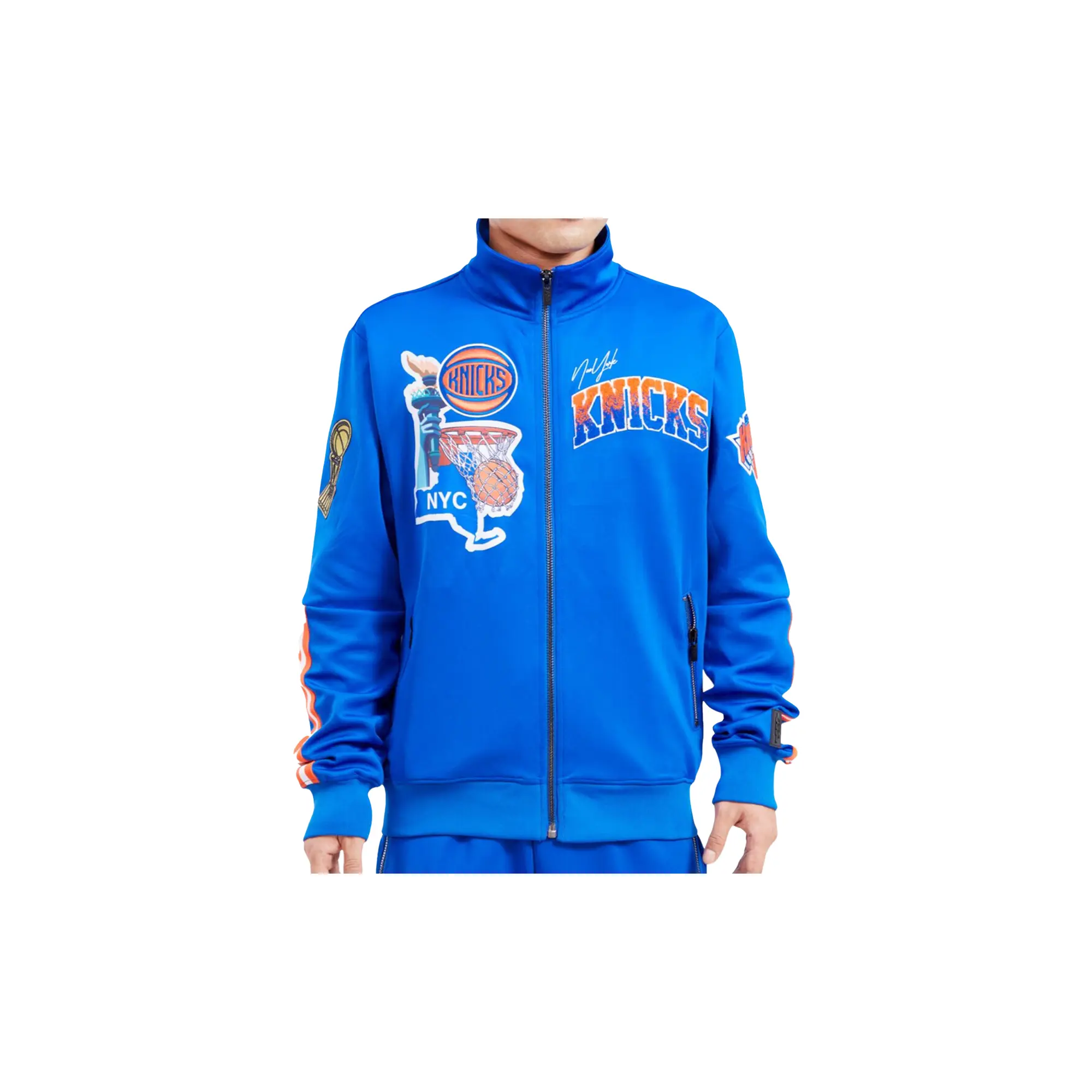 New York Knicks Home Town Royal Track Jacket "Blue" BNK654359 RYB