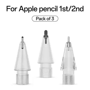 Apple Pencil Tip Replacement, Silent Metal Tip for iPad, Durable Writing Pen Tip, Compatible with Apple Pencil 1/2/pro