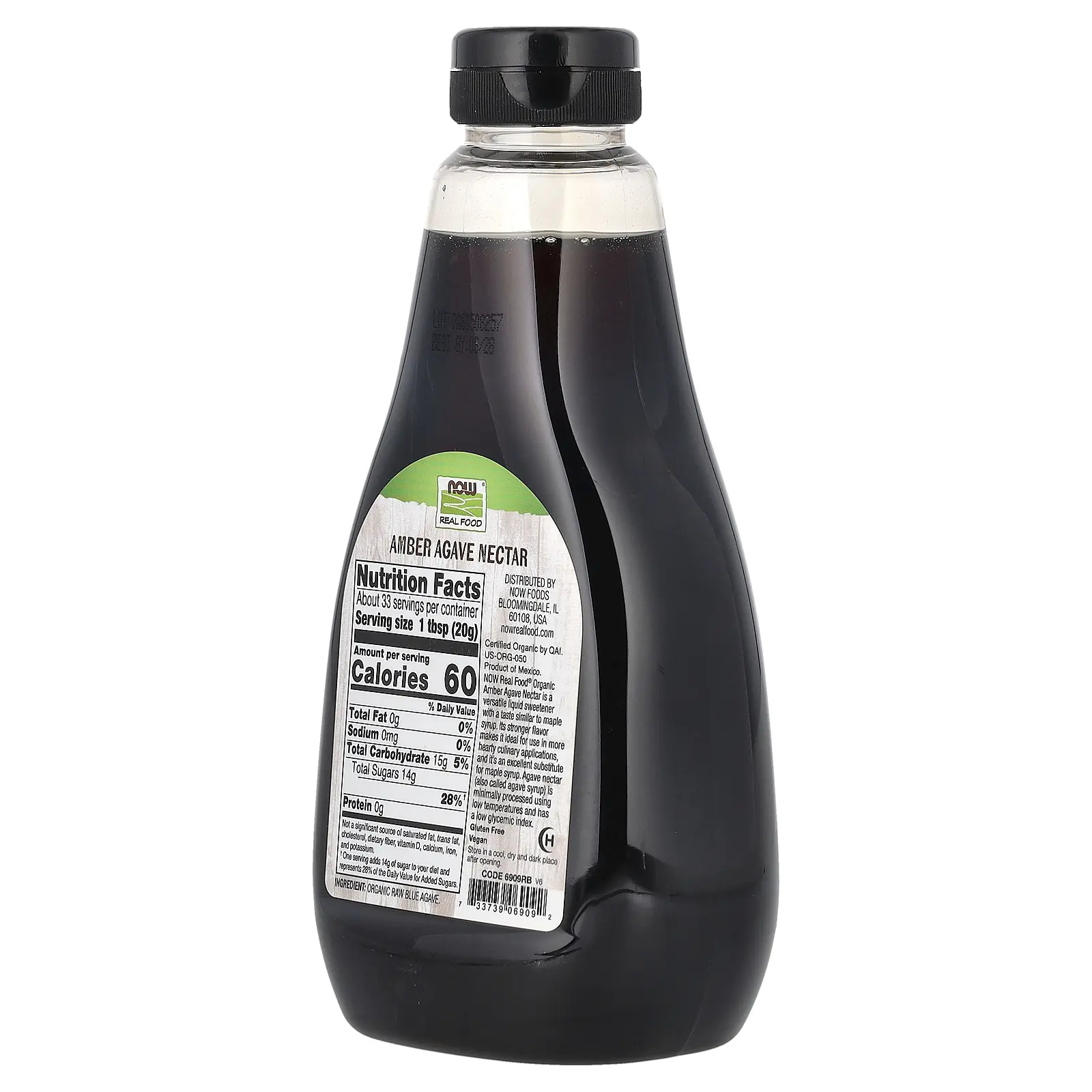 NOW Foods Real Food, Organic Agave Nectar, Amber, 23.28 oz (660 g) - TikTok  Shop