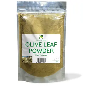 Herb To Body Olive Leaf Powder | Immune Support & Antioxidant Properties | 4oz
