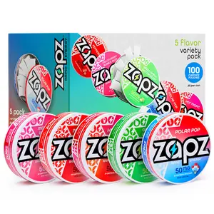 ZAPZ Caffeine Pouches, Variety Pack, 5 Cans x 20 Count, Energy Pouches with 50mg Caffeine, Nootropic Focus Support, Niacin, L-Theanine, L-Tyrosine, Sugar Free, No Coffee Grinds