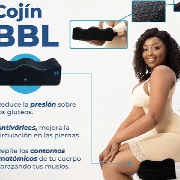 BBL Pillow - Cojín Antiváricos para Mejorar la Circulación en las Piernas y Reducir la Presión sobre los Glúteos