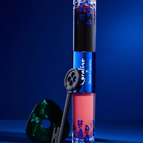 Beauty Creations x Coraline "Stay Forever - Diva Duo" Cosmetic Peel-Off Stain & Gloss Set, Hydrating Oil-Infused Lip Care Item with Pleasant Scent