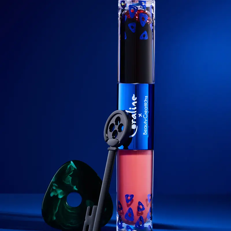 Beauty Creations x Coraline "Stay Forever - Diva Duo" Cosmetic Peel-Off Stain & Gloss Set, Hydrating Oil-Infused Lip Care Item with Pleasant Scent
