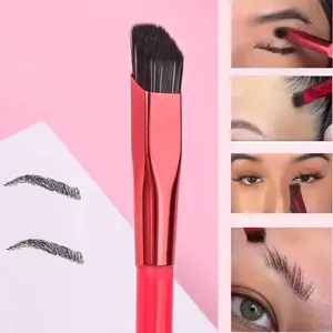 Eyebrow Brush, 1 Count Square Stereoscopic Painting & Hairline & Eyebrow Paste Artifact, Brow Makeup Brushes, Professional Makeup Tools for Women
