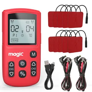 Nicwell  TENS & EMS Muscle Stimulator – 40-Level Pain Relief, 22 Modes, Dual Channel, USB Rechargeable, 10H Battery, Muscle Strengthening, Anti-Atrophy & Circulation Booster, 3-in-1 Therapy for Athletes & Daily Use