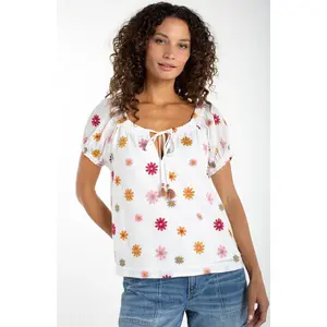 Tie Neck Woven Blouse (Liverpool)