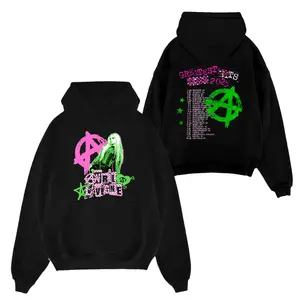 Avril Lavigne Greatest Tour Classic Soft Cotton Pullover Hoodie 2 Sides For Women And Men
