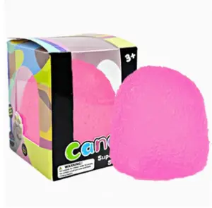 Malt Sugar Style Squishy Fidget Ball for Adults, Soft Silicone Squeeze Stress Relief Desk Fidget, Textured Hand Grip, Portable Relaxation Item, Blue Pink Purple