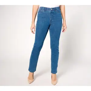Denim & Co. Signature Regular Indigo Perfect Flex Pull-On Jean