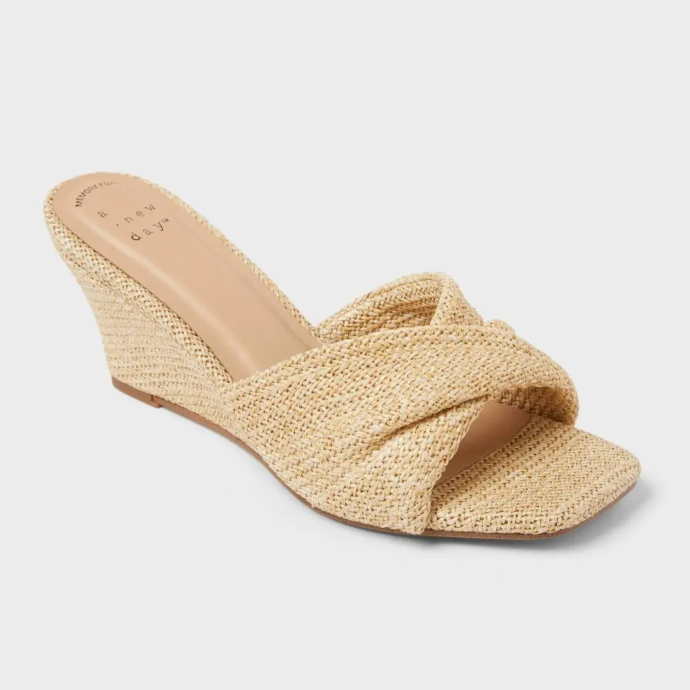 Women’s Amal Wedge Heels with Memory Foam Insole - A New Day