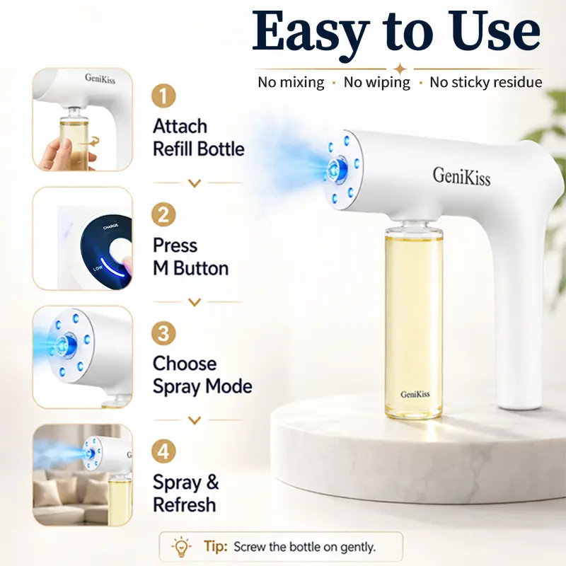 How to use nano deodorizer spray gun