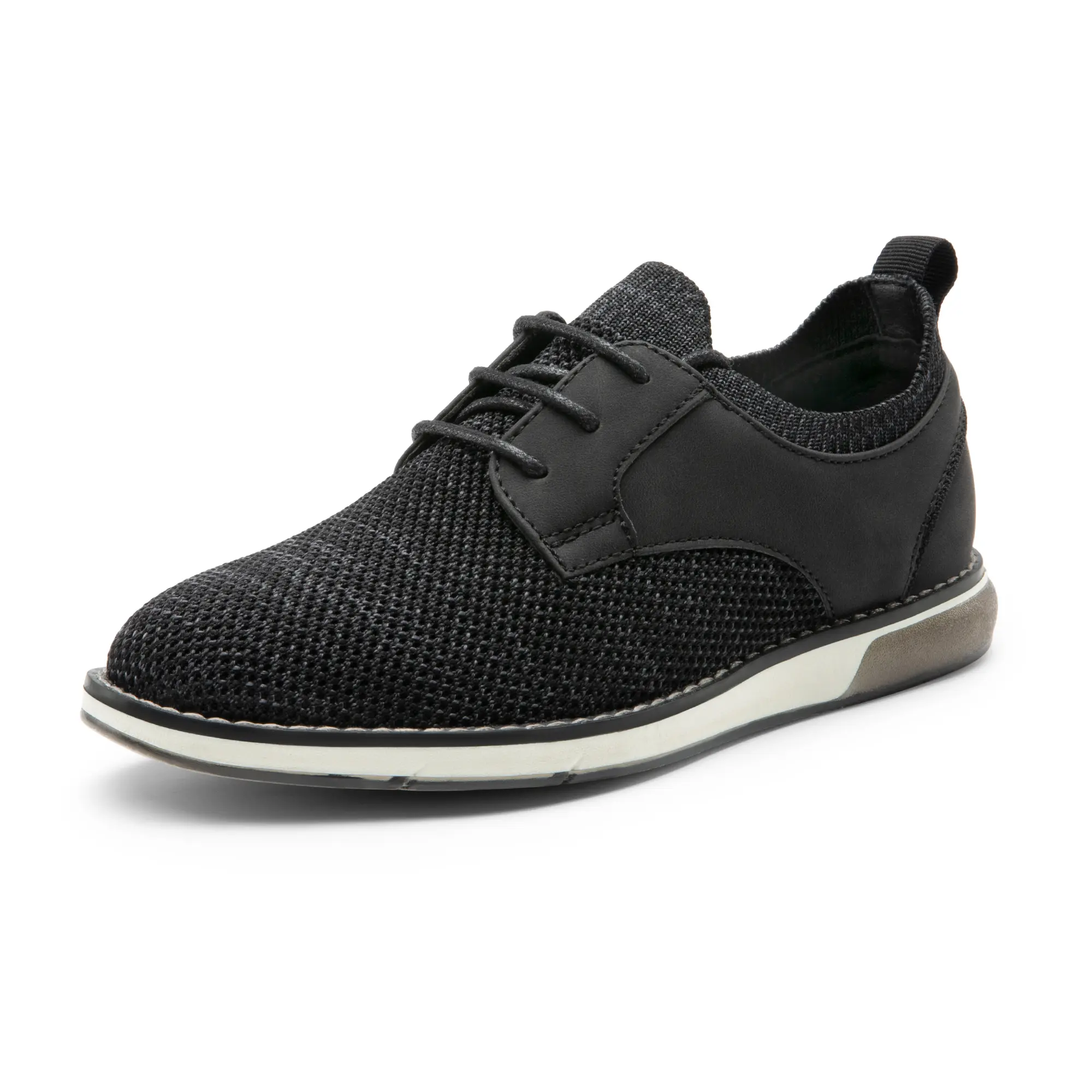 BRUNO MARC Boys' Knit Slip-On Oxford School Shoes, Versatile Schoolshoes with Micro-Arch Support, Lightweight Breathable Rubber Sneakers, Sponge Insole, Flexible, Snug Upper, Size 10-11 Years