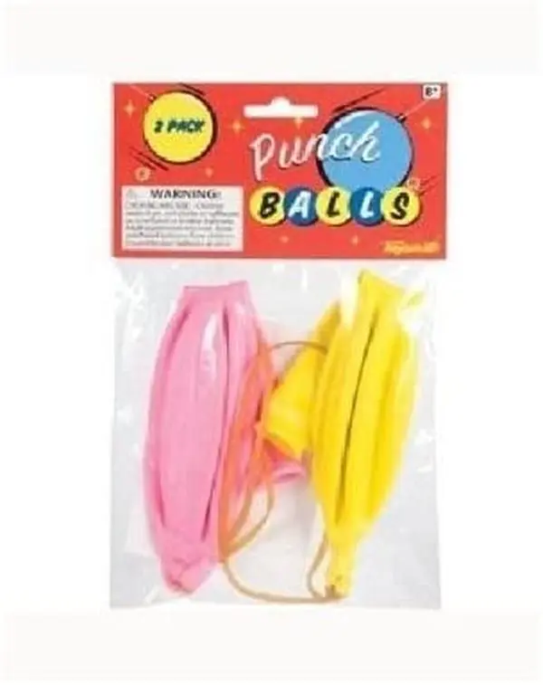 Toysmith Pack of 2 Classic Punch Ball Balloons Bouncy Fun
