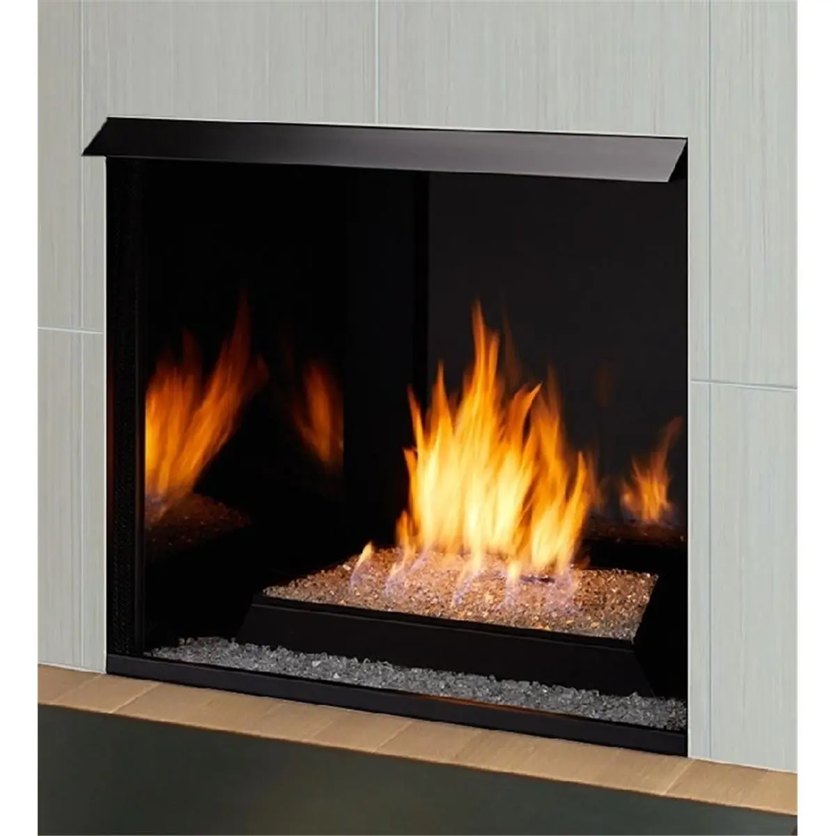 Monessen LYR30PV 30 in. Contemporary Vented Home Burner, Propane Gas, Millivolt Control, Luminous Design, Auto-Spark Igniter