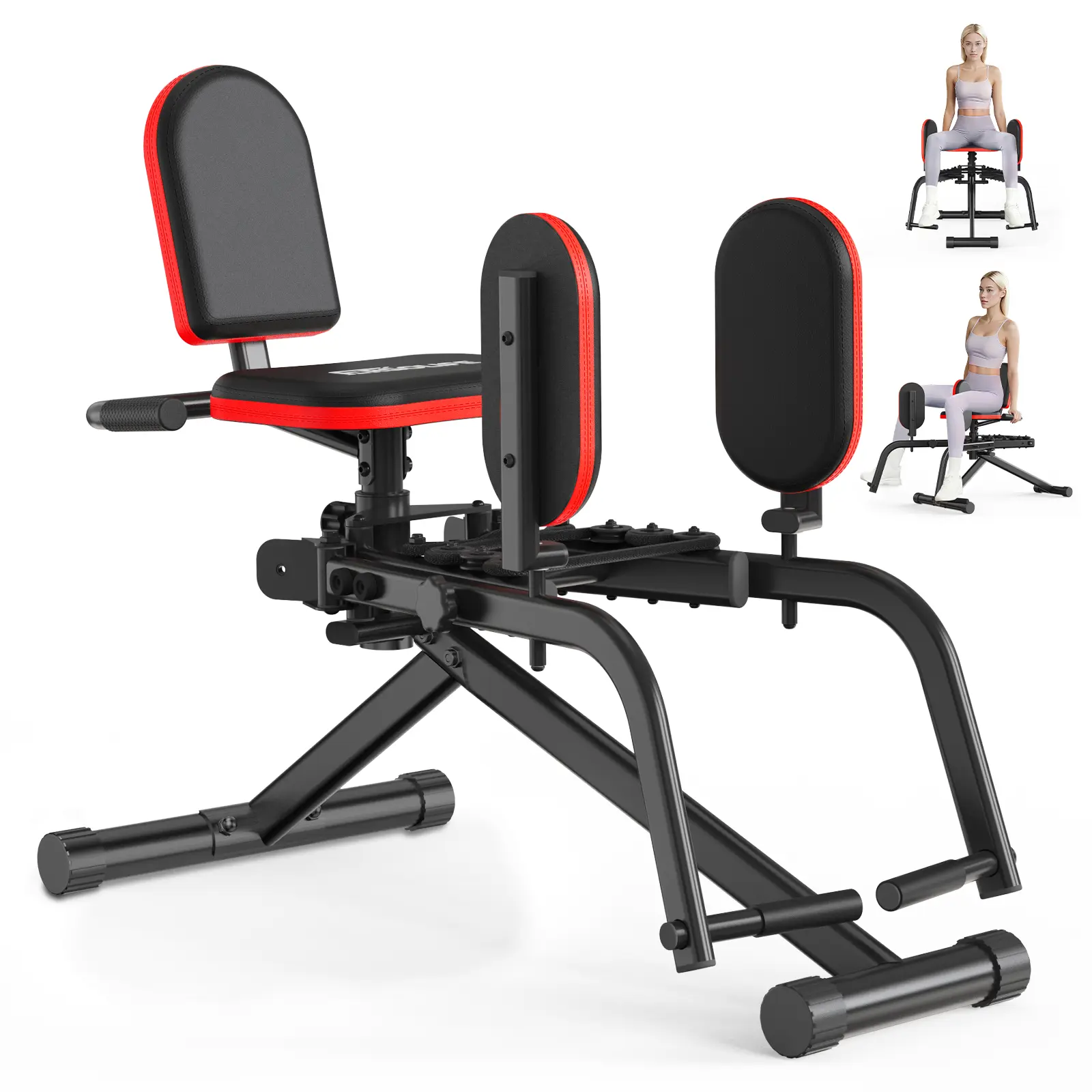 HXD-ERGO Hip Adduction/Abduction Machine for Home Gym Adjustable Glute Trainer Suitable for Men and Women Thigh Workout Equipment for Strength Training