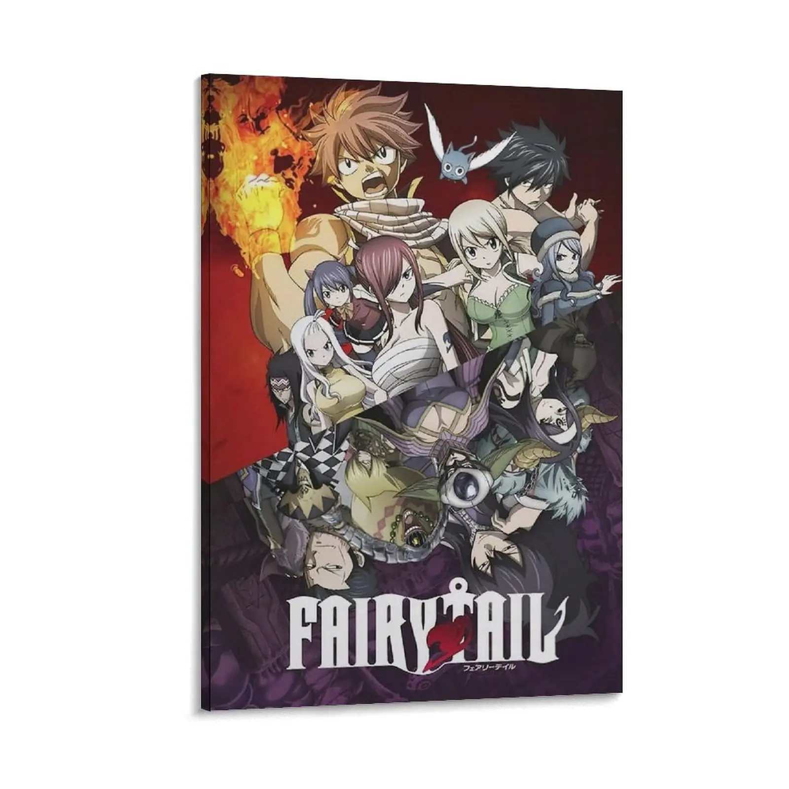 Fairy Tail Anime Poster, Minimalist Canvas Art for Bedroom, Living Room, And Modern Family Decor. Poster Canvas Wall Art For Bedroom Decor Bar Office Room Decor Gift