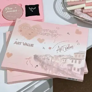 Ultimate Multipurpose Makeup Kit | 4 Lip Muds + Pressed Powder + Blush + Full Eye Set | All-in-One Cosmetics Gift for Beauty Lovers | Makeup Palette Set