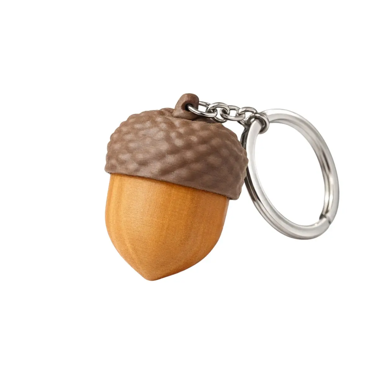 Acorn Pop Fidget Clicker Keychain, Silent Stress Relief Toy, Portable Key Ring Bag Charm Gift, Trendy Accessory for Anxiety Reduction, Sensory Fidget Keychain