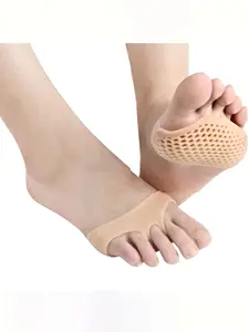 2 Pairs Silicone Forefoot Insoles for High Heels, Breathable Honeycomb Cushion Toe Separators, Multi-Size Available