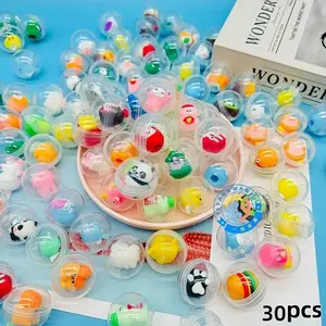 30 Capsule Gacha Toy Set, Mini Plastic Figures for Gumball Machines, Party Gifts, Surprise Prizes, No Power Needed, Perfect for Holidays