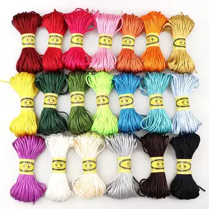 20m/pack Polyester Braided Cord, 5 Line Beading String for DIY Handmade Crafts, Multi-Color Options, Ideal for Jewelry Making Accessories