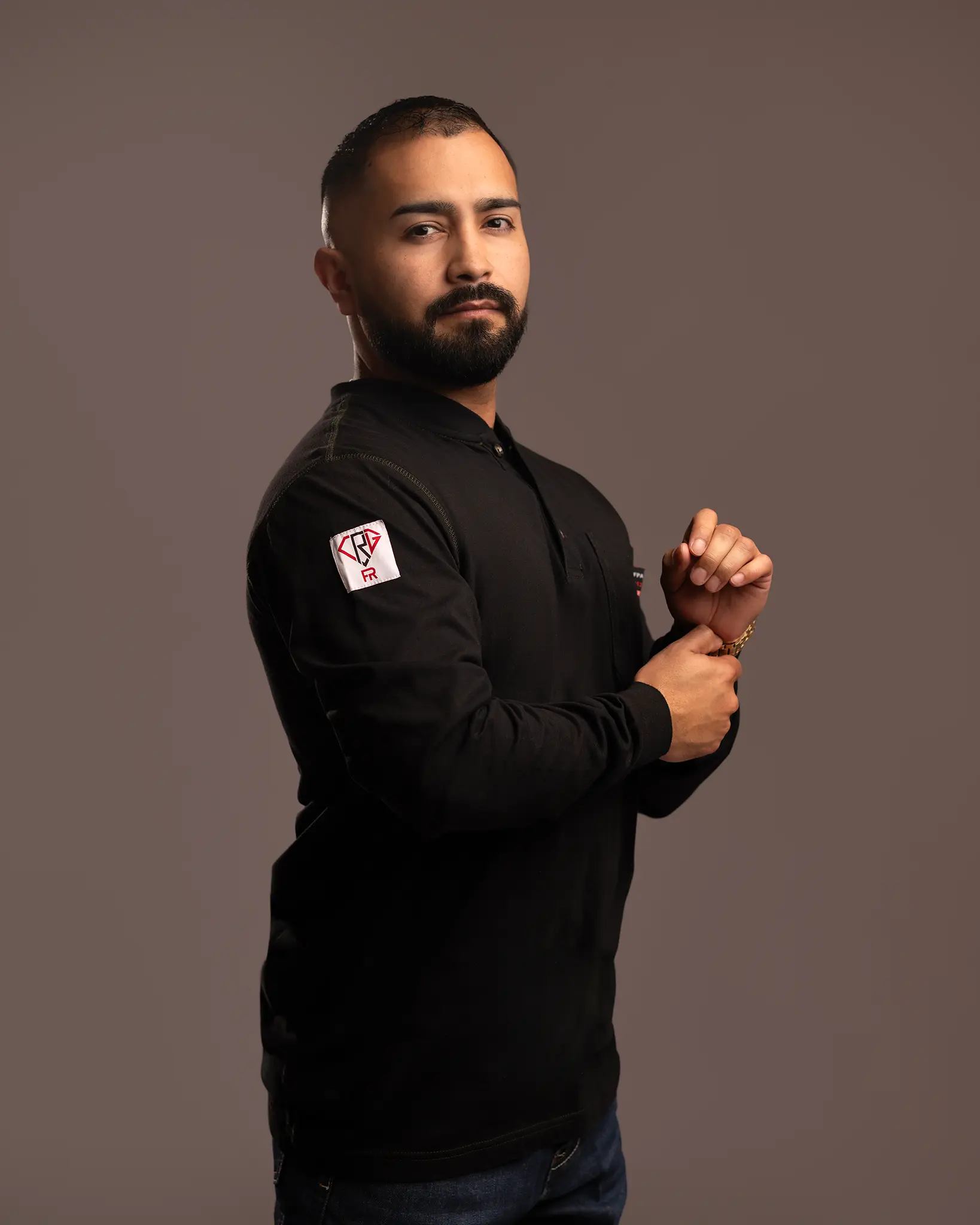 CRG Black Henley FR Shirt