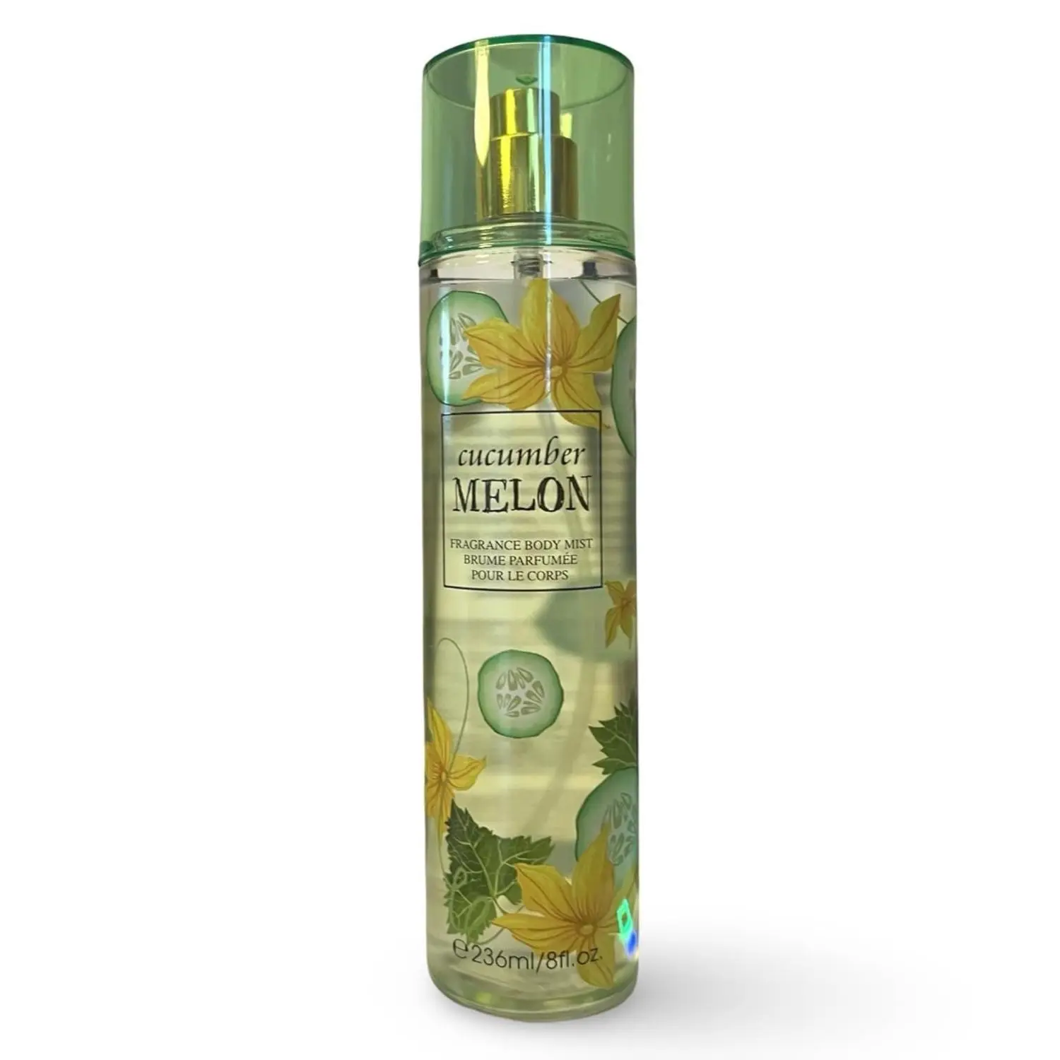 Cucumber Melon Fragrance Body Mist 8 Fl Oz  Scent Luxurious Floral Notes 236 ml Serene Garden Oasis Timeless Beauty Eau Fraiche Spray Body Perfume