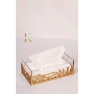 Acrylic Calligraphy Tissue Box