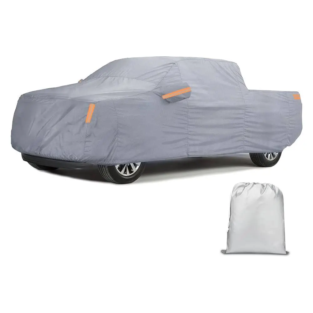 Nilight All-Weather Heavy-Duty Waterproof UV-Resistant Car Cover & Shelter - Extra Thick with Zipper, Cotton Layer, Universal Fit for Trucks (Up to 250", Max Cab Length 154"), Durable Cover for Paint Protection,car accessories