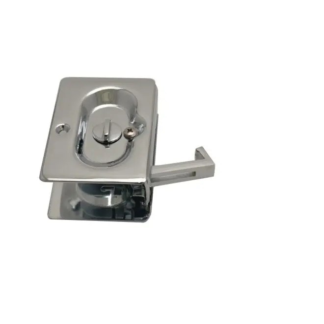 Emtek 2102US26 Privacy Pocket Door Lock, Bright Chrome