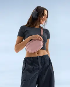 tomtoc Belt Bag with RFID Blocking, 1.5L Cross Body Fanny Pack, Sling Bag, Waist Bags with Adjustable Strap for Travel Walk