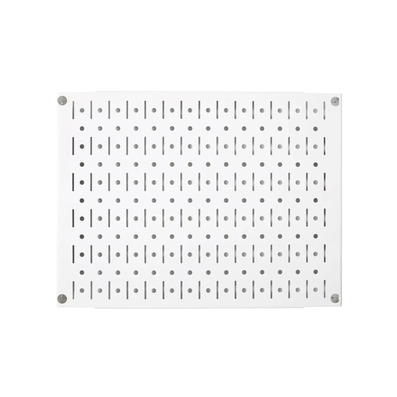 12in x 16in White Metal Pegboard Tile Fun Size Tool Board Panel