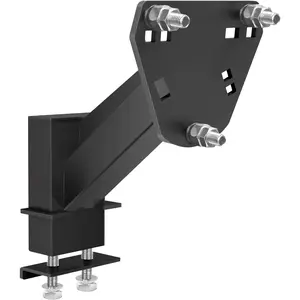 Stake Pocket Spare Tire Carrier Mount Trailer Spare Tire Mount Fits Most 4 5 6 8 Lugs Wheels with 4" to 6.5" Bolt Patterns Heavy Duty Powder Coat