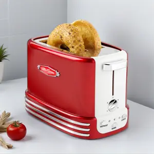 Retro Wide 2-Slice Toaster, Red