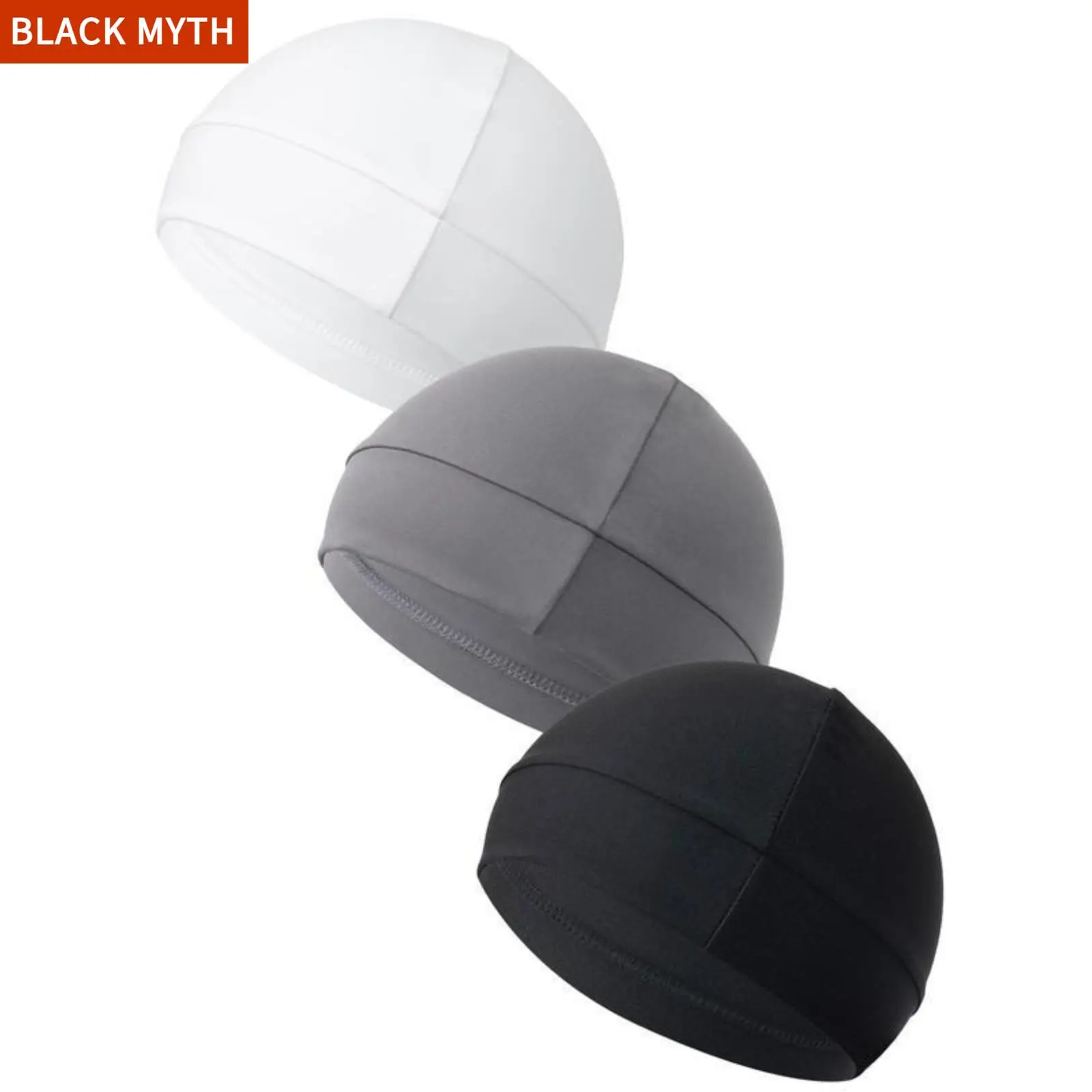 Unisex Plain Color Multifunctional Skull Caps, 2025 Summer Sportive Beanie Fitted Hat for Men & Women, Stretchy Helmet Liner Hat, Biking Accessory for