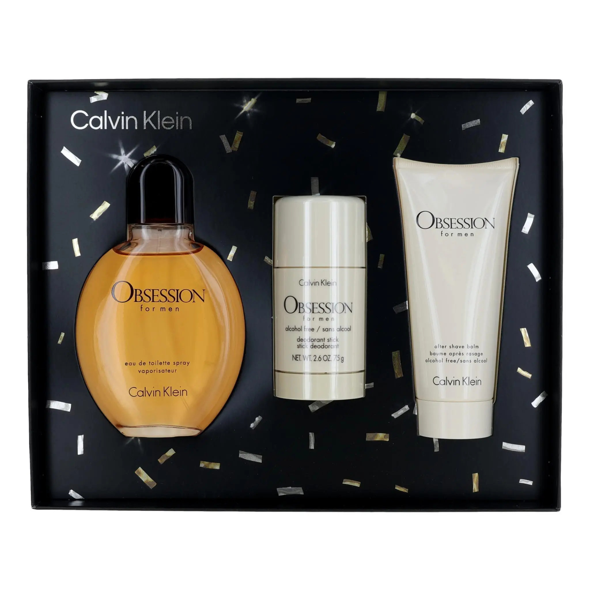 SET CK CALVIN KLEIN 3PC OBSESSION FOR MEN 4.2 EDT+3.3 ASB+2.6 DEO (M) HARD BOX, Authentic Guarantee, Edp Spray, Daily Wear, Long-Lasting