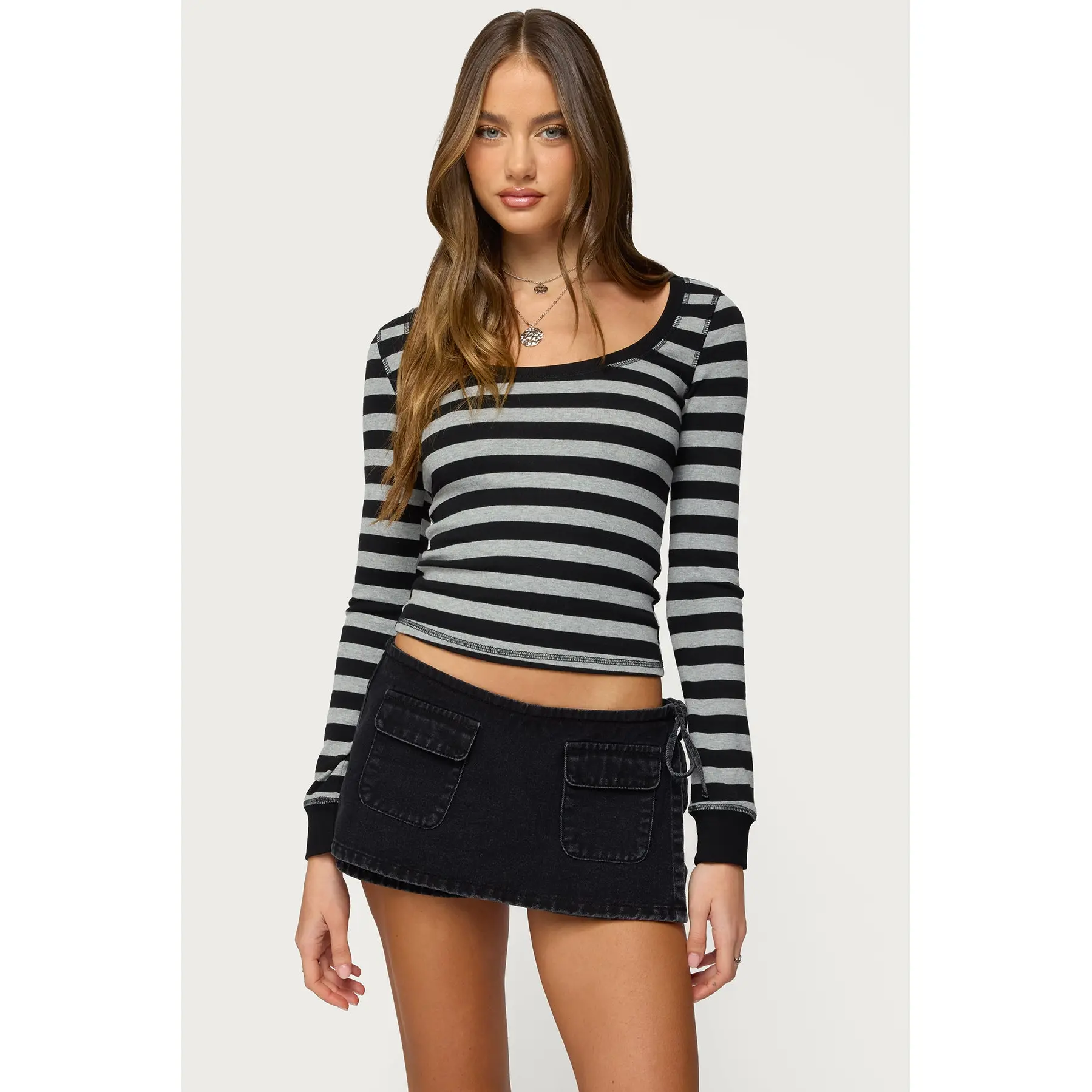 Rainey Striped Long Sleeve Top