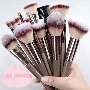 Professional Makeup Brush Set: 12/17/20/22/31pcs Optional, Including Foundation Blending Brush, Soft Bionic Hair Powder & Concealer Brushes (For Face), Eyeshadow Brush, Eyeliner Brush, Powder Puff, Makeup Brush Kit | Top Picks