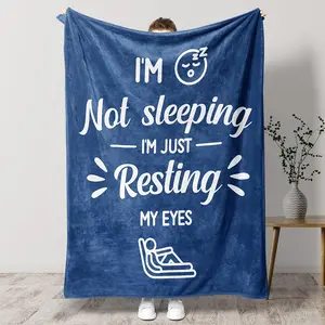 Funny Blanket Gift for Dad Brother Uncle Grandpa Husband, Perfect for Birthday Father's Day Christmas Anniversary Retirement