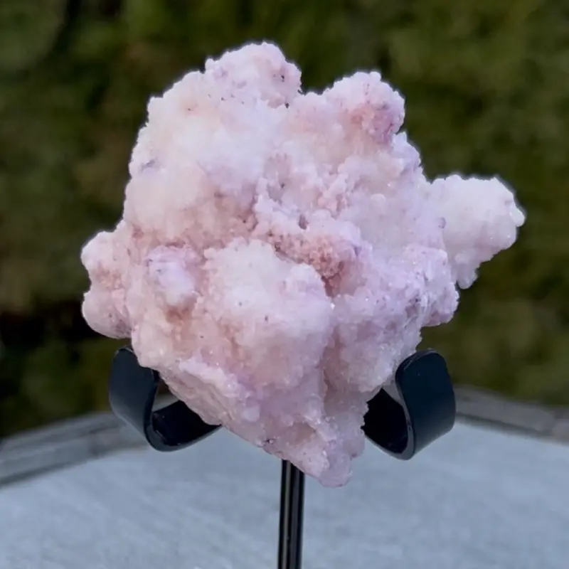 Pink/Purple Spirit Quartz Cluster - Pink and Purple Color with Crystalline Texture, Ideal for Display and Collecting