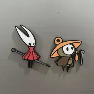 Game Hollow Knight Silksong Hornet Cosplay Refrigerator Magnet Sherma Keychain Bag Pendant Halloween Magnetic Decoration