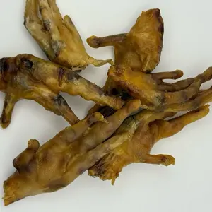 10 Count CulDog Air Dried Chicken Feet Treats for Dogs and Cats