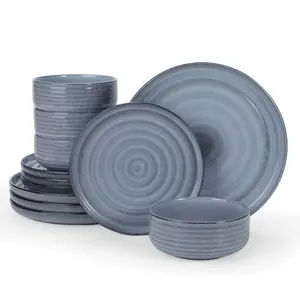 Famiware Uranus Plates And Bowls Sets, 12 Piece Dinnerware Sets